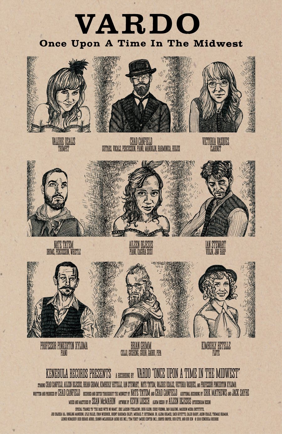 Vintage-style Vardo performance poster